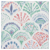 Tissu De SHELL échelles de sirène Boho dans le corail + (fermé)