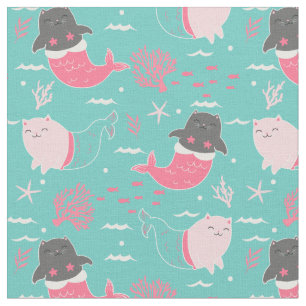 Tissu de sirènes de chat