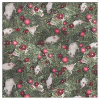 Tissu de souris de Noël