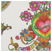 Tissu de style de tatouage avec l'arbre des morts (Fermer)