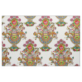 Tissu de style de tatouage avec l'arbre des morts (Fat Quarter)