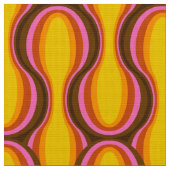 Tissu de style motif des années 60 rétro (Fermer)