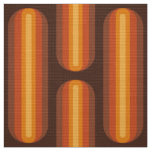 Tissu de style motif des années 60 rétro
