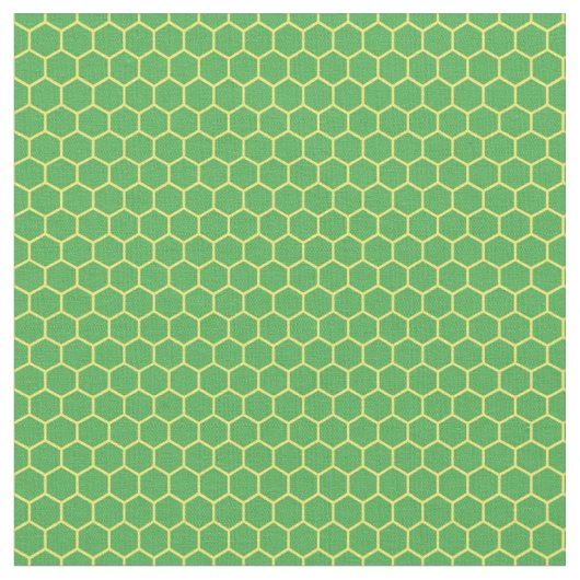 Tissu de style nid d'abeille vert et jaune (Fermer)