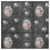 Tissu de style victorien gothique Cameo Rose (Échantillon)