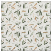 Tissu De superbes Feuilles Abstraits - Tons de Terre (Échantillon)