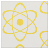 Tissu de symbole d'atom jaune (Fermer)