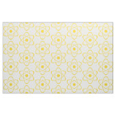 Tissu de symbole d'atom jaune (Fat Quarter)