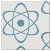 Tissu de symbole d'atome bleu (Fermer)