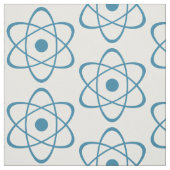 Tissu de symbole d'atome bleu (Échantillon)