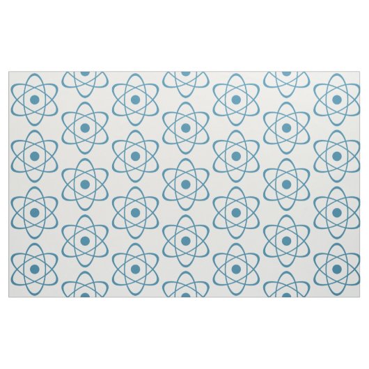 Tissu de symbole d'atome bleu (Fat Quarter)