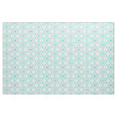 Tissu de symbole d'atome turquoise (Yard)