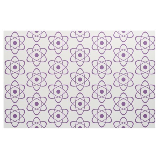 Tissu de symbole d'atome violet (Fat Quarter)