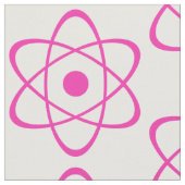Tissu de symbole de l'atome rose (Fermer)