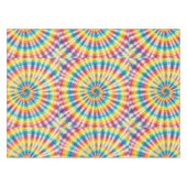 Tissu de table Tie Dye Psychedélique | Nappe Rétro (Devant (Horizontal))