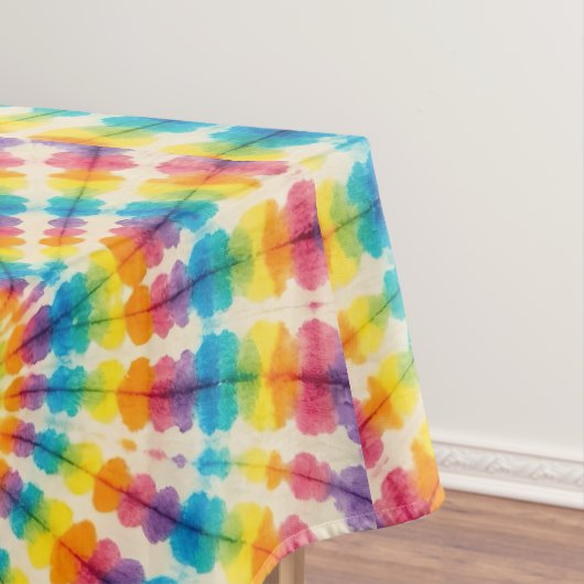 Tissu de table Tie Dye Psychedélique | Nappe Rétro (In Situ)