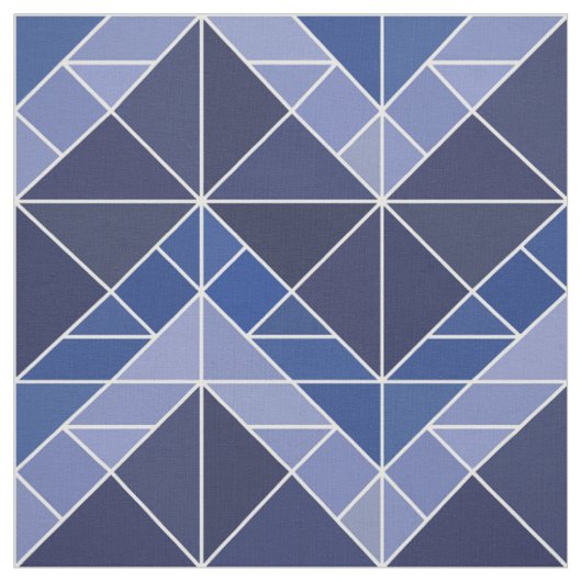 Tissu de Tangram d'indigo (Échantillon)
