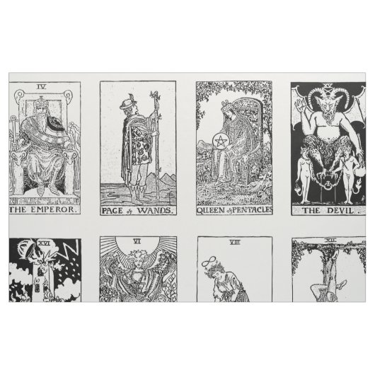 tissu de tarot antique (Fat Quarter)