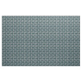 Tissu de Teal de fleur blanche (Yard)