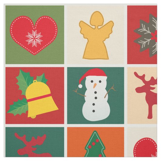 tissu de temps noël (Échantillon)