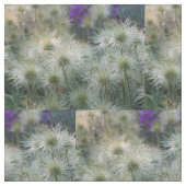 Tissu de têtes de graines de fleurs pasques (Fermer)