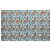 Tissu de tigres aquarelles peints à la main (Yard)