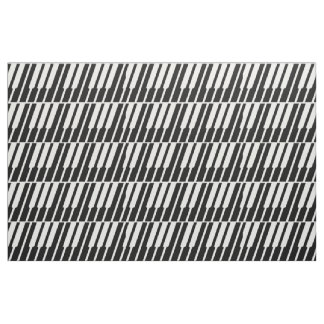Tissu de touches de piano blanc