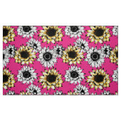 Tissu de tournesol rose (Fat Quarter)