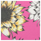 Tissu de tournesol rose (Détail)