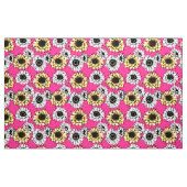 Tissu de tournesol rose (Yard)