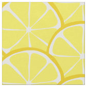 Tissu de tranches de citron d'été (Fermer)
