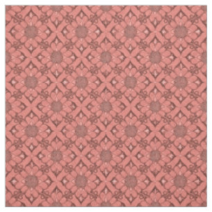 Tissu de treillis de fleur victorien Sangria