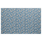 Tissu de tuiles de curling - bleu/gris (Yard)