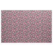 Tissu de tuiles de curling - rose/gris (Yard)