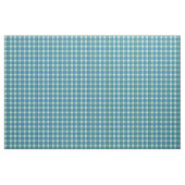 Tissu de turquoise, vert et blanc de plaid (Fat Quarter)