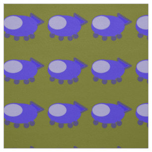 Tissu de vaisseau spatial bleu