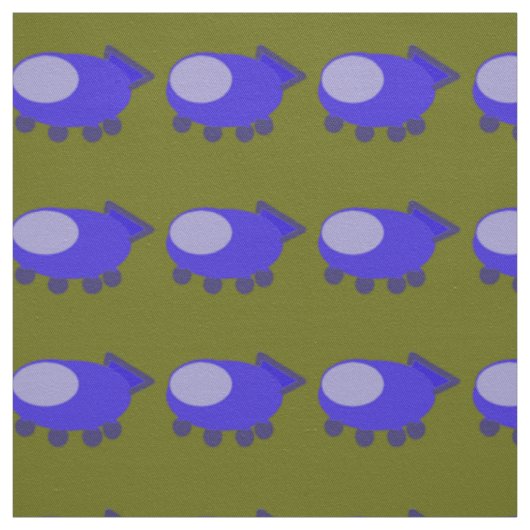 Tissu de vaisseau spatial bleu (Échantillon)