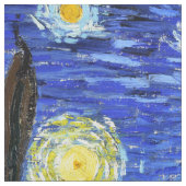 Tissu de Van Gogh Imopressionism de nuit étoilée (Échantillon)