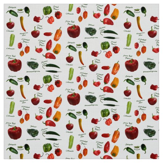 Tissu de variétés de piment (Échantillon)