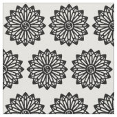 Tissu de Yin Yang - noir, blanc (Fermer)