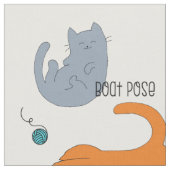 Tissu de yoga de chat (Fermer)