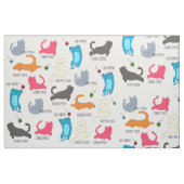 Tissu de yoga de chat (Fat Quarter)