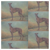 Tissu debout d'art de chien de lévrier (fermé)