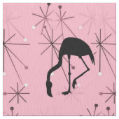 Tissu Début atomique milieu du siècle moderne Flamant ro (fermé)