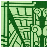 Tissu Déco Motif Architectural, Jade Vert Lumière (Fermer)