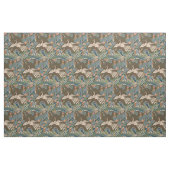 Tissu Décor d'antiquité chinois d'oiseaux (Fat Quarter)