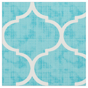 Tissu Décor de maison de motif de tuile de Quatrefoil d