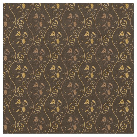 Tissu Décor de raisins (Fermer)