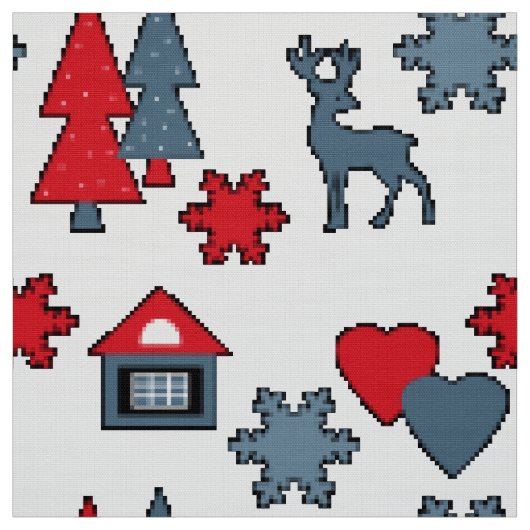 Tissu Décorations de Noël (Échantillon)