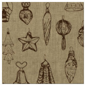 Tissu Décorations de Noël vintage (Fermer)